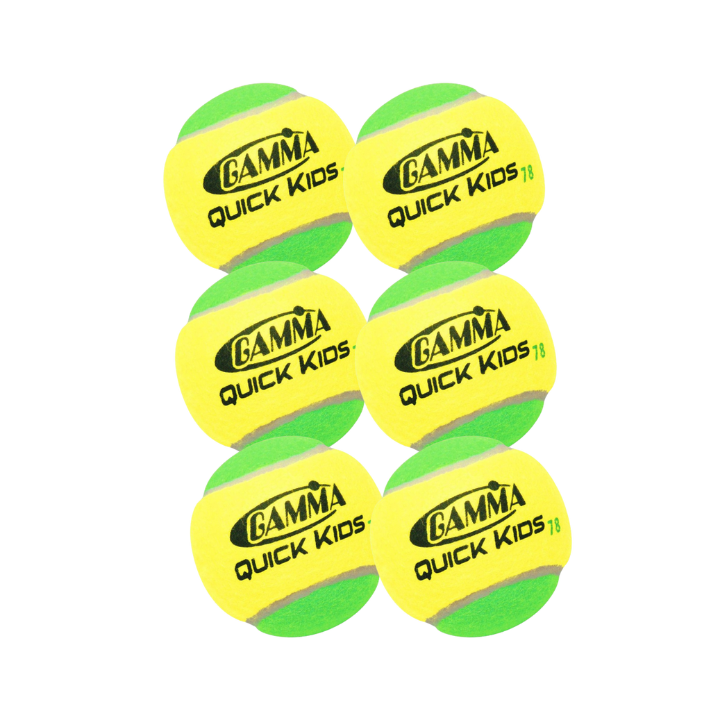 GAMMA QUICK KIDS 78 TENNIS BALL is USTA Approved for 10 and Under Tennis. Kids greendot ball