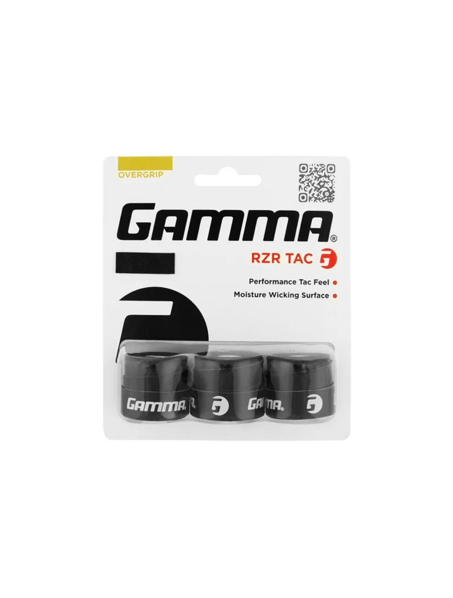 Gamma RZR Tac Overgrip 3 Pack (Black)