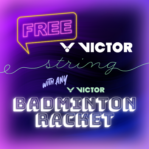 AUG PROMO: Free Victor String with Victor Badminton Rackets