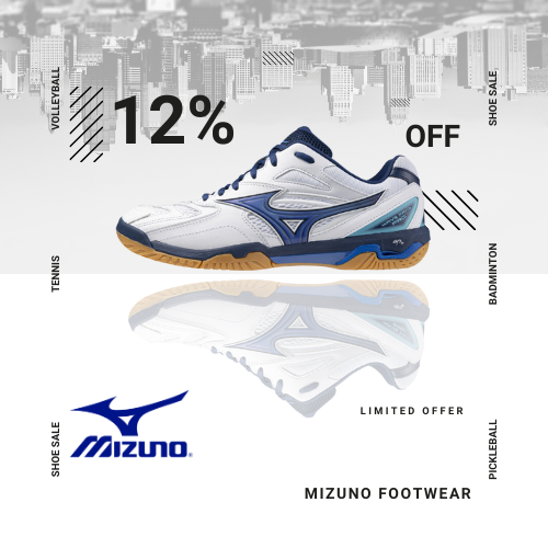 SEPT: 12% OFF ALL MIZUNO SHOES (ALL SPORTS)