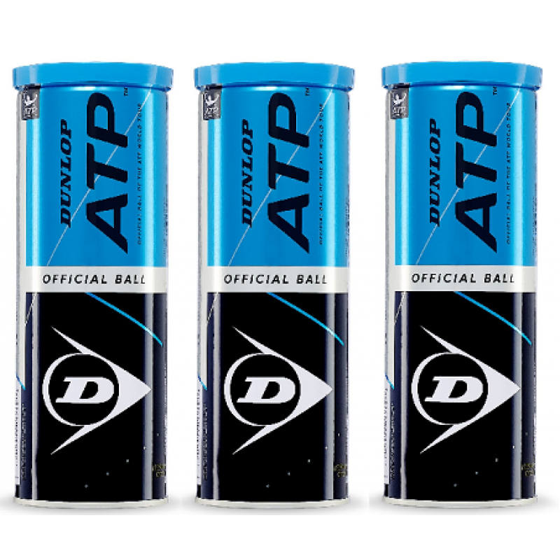 Dunlop ATP Tennis Balls (3 cans bundle)